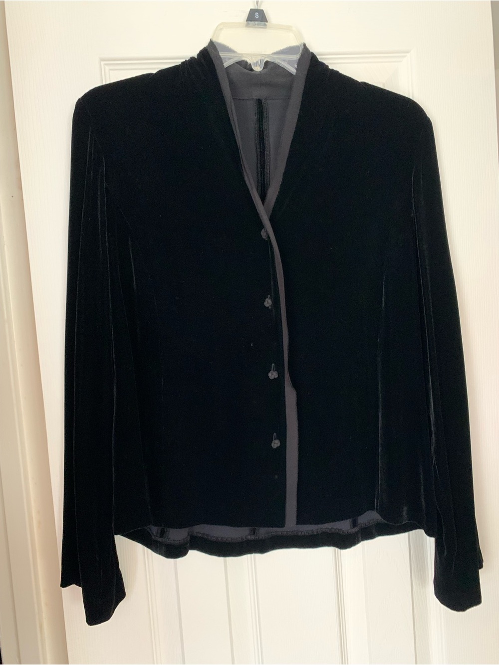Velvet Jacket with Silk Trim